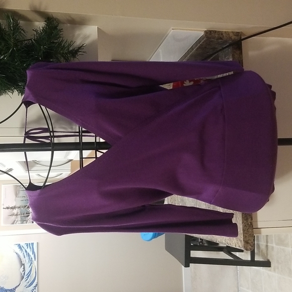 GAP Sweaters - Purple faux wrap top
